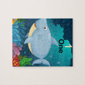 Onder het Zee Zee Life Shark Seaweed Coral Legpuzzel (Horizontaal)