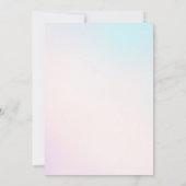 Onder het Zee Zeemeermin 3e Verjaardagsfeest Kaart (Achterkant)