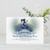 Onder het Zee - Zeemeermin en Zeester Verjaardag Kaart (Staand voorkant)