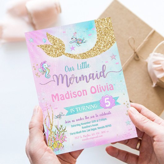 Onder het Zee Zeemeermin Kaart