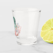 Onder het Zee Zeemeermin Seahorse Beach Seashells Shot Glas (Rechts)