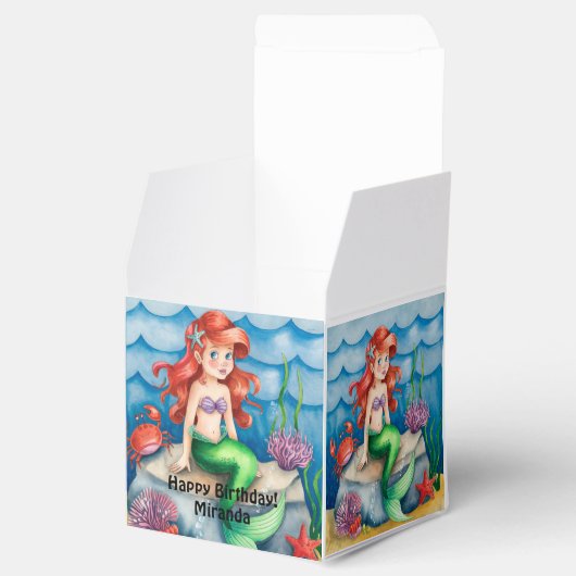 Onder het Zee Zeemeermin Verjaardagsfeest Bedankdoosjes (Geopend)
