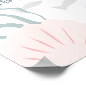 Onder het Zee Zeemeermin White Birthday Welkom Poster (Hoek)