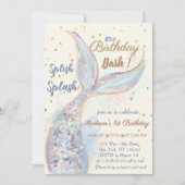 Onder Het Zee Zeemeerminverjaardag Kaart (Voorkant)