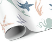 Onder het Zee Zeemeervis Cadeaupapier (Rol Hoek)