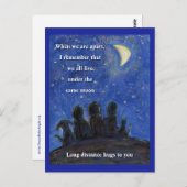 Onder hetzelfde Moon Art Briefkaart (Voorkant / Achterkant)