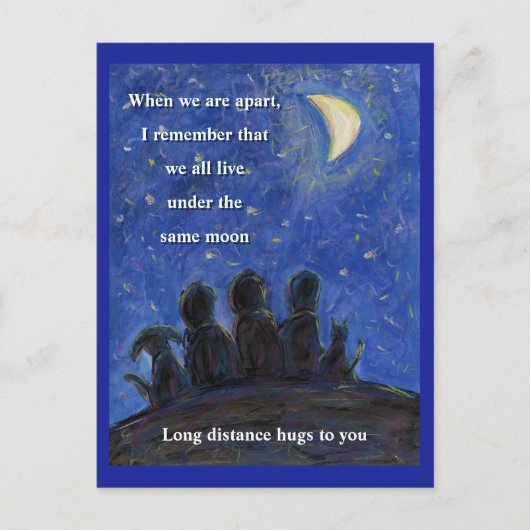 Onder hetzelfde Moon Art Briefkaart (Voorkant)