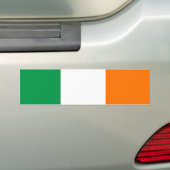 , onder Ierse vlag Bumpersticker (Op auto)
