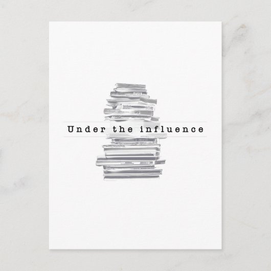 Onder invloed briefkaart (Voorkant)