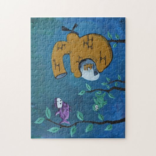 Onder kijkglas legpuzzel (Verticaal)