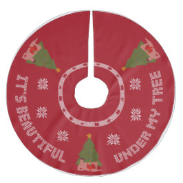 Onder mijn boomrok kerstboom rok