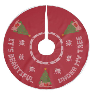 Onder mijn boomrok kerstboom rok