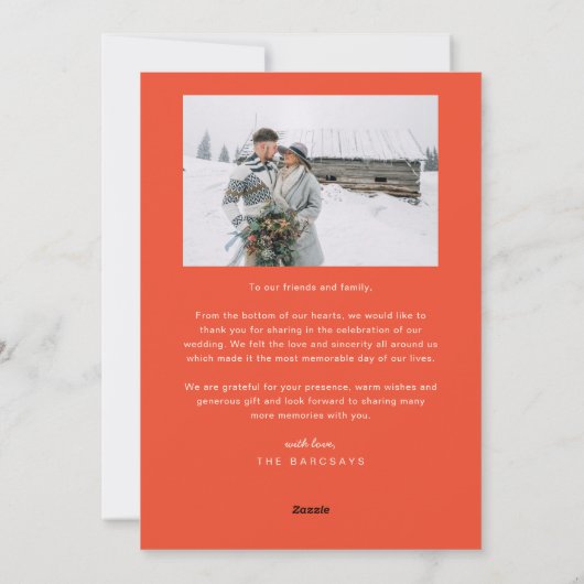 Onder Mistletoe Forever Pas getrouwd Foto Rood Feestdagenkaart (Achterkant)