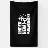 Onder New Management Funny Marriage Spandoek (Verticaal)