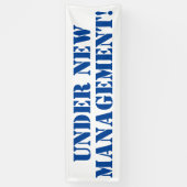 Onder Nieuw Beheer Spandoek (Verticaal)