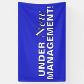 Onder Nieuw Beheer Spandoek (Verticaal)