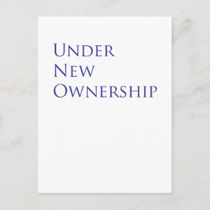 Onder nieuwe eigendom briefkaart