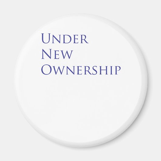 Onder nieuwe eigendom magneet (Voorkant)