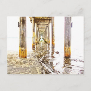 Onder Scripps Pier Briefkaart