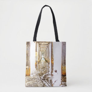 Onder Scripps Pier Tote Bag