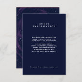 Onder Stars Elegant Midnight Sky Insert Kaart (Voorkant / Achterkant)