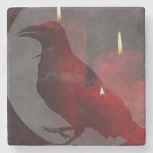 "Onder Uw Spell in Rood" Stenen Onderzetter