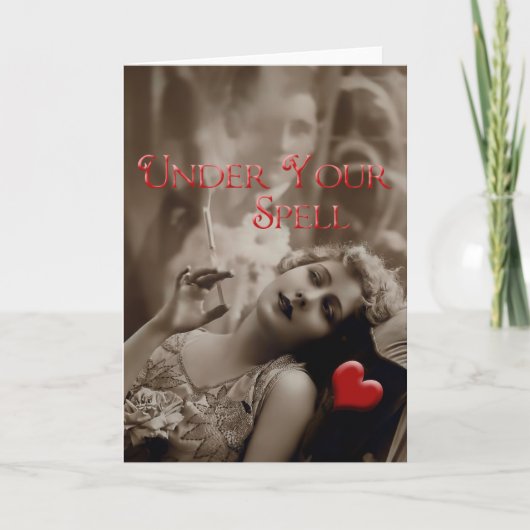 Onder Uw  Valentijn Spell Feestdagen Kaart (Voorkant)