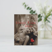 Onder Uw Valentijn Spell Feestdagenkaart (Staand voorkant)