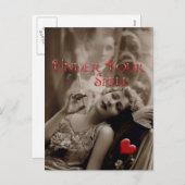 Onder Uw Valentijn Spell Feestdagenkaart (Voorkant / Achterkant)