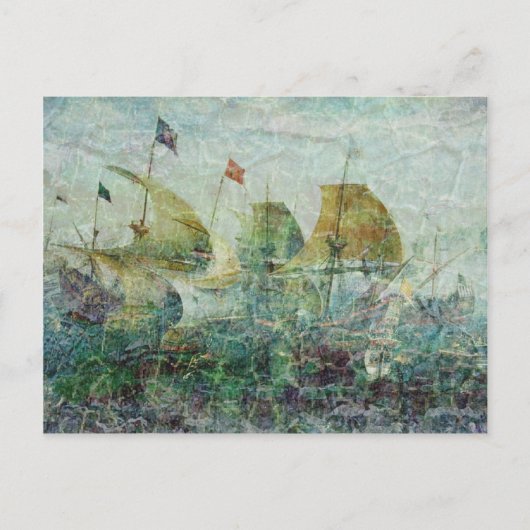 Onder volledige Sail Briefkaart (Voorkant)