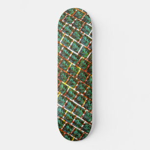 Onder vuil en roest grille skateboard