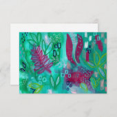 Onder Water dank u / notitiekaart (Voorkant / Achterkant)