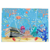 Onder water Deep Jelly Fish Octopus Sand Castle Groot Cadeauzakje (Achterkant)