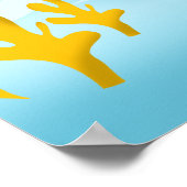 ONDER WATER ENORM 36 x 24 KUNSTDRUK Poster (Hoek)