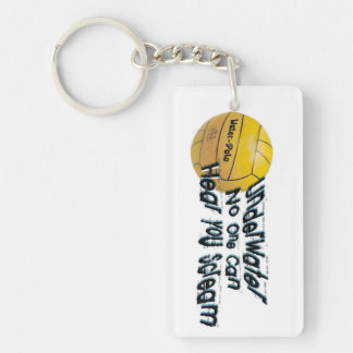 "Onder water kan niemand horen schreeuwen" Sleutel Sleutelhanger