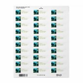 Onder Water Manatee Mailing Labels (Full Sheet)