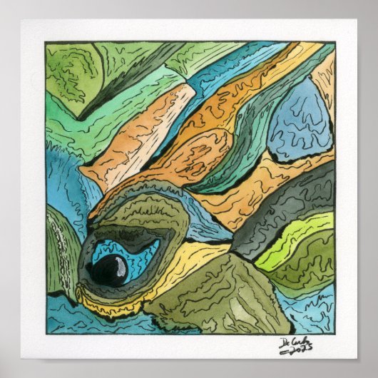 Onder water poster (Voorkant)