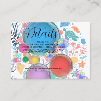 Onder water trouwdetails bijlage kaarten