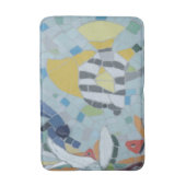 Onder water World Moonfish Mosaic Bathmat Badmat (Voorkant Verticaal)