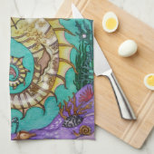 Onder WaterHorse Theedoek (Quarter Fold)