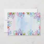 Onder Zee Bridal Shower Invitation Kaart (Achterkant)