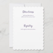 Onder Zee Bridal Shower Invitation Kaart (Achterkant)