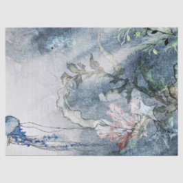 Onder Zee Jellyfish Corals Waterverf Tissue P Tissuepapier