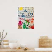 "Onder Zee" Poster (Keuken)