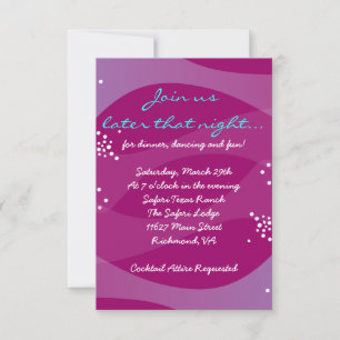 Onder Zee Seahorse Bat Bar Mitzvah Party Card Kaart