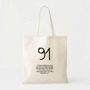 Onder Zijn Vleugels Psalm 91 Boodschappentas Tote Bag