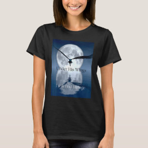Onder zijn vleugels vind ik toevlucht Psalm Bijbel T-shirt