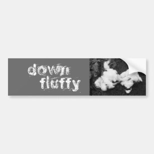 onderaan de fluffelbumper bumpersticker