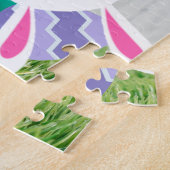 Onderaan de konijnenpuzzel legpuzzel (Zijkant)