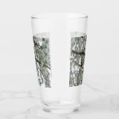 Onderaan de sneeuwbedekte pijnboom Winter Foto Glas (Rechts)